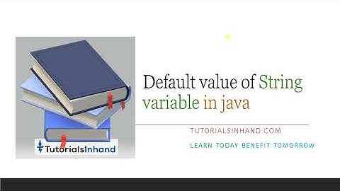 default value of string in java
