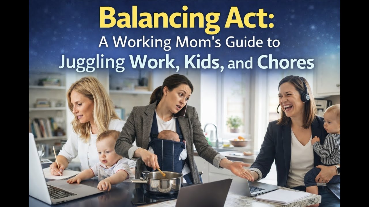 Balancing Act: A Working Mom's Guide to Juggling Work, Kids, and Chores