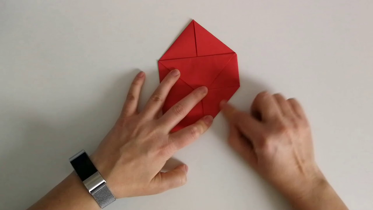 Origami Herz Falten