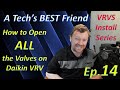 How to Open ALL the Valves on Daikin VRV | Refrigerant Recovery & Evacuation Mode - 12-17-2021