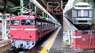 【 黒磯訓練 駅停車 警笛 】EF81 81 + E26系 B12 東鷲宮駅 2019.4.19