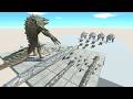 Dinosaur Battle: Titanoboa, Deinosuchus VS Ankylosaurus Squad in ARBS