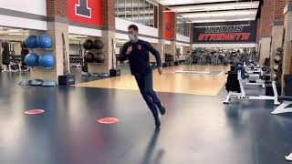 Single Leg 45 degree hop