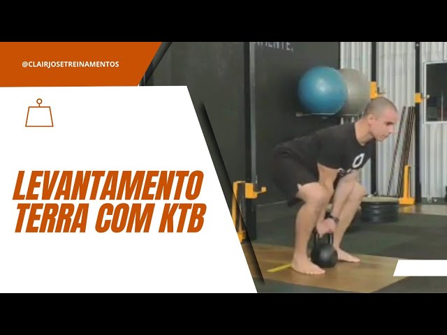 Levantamento terra com kettlebell 