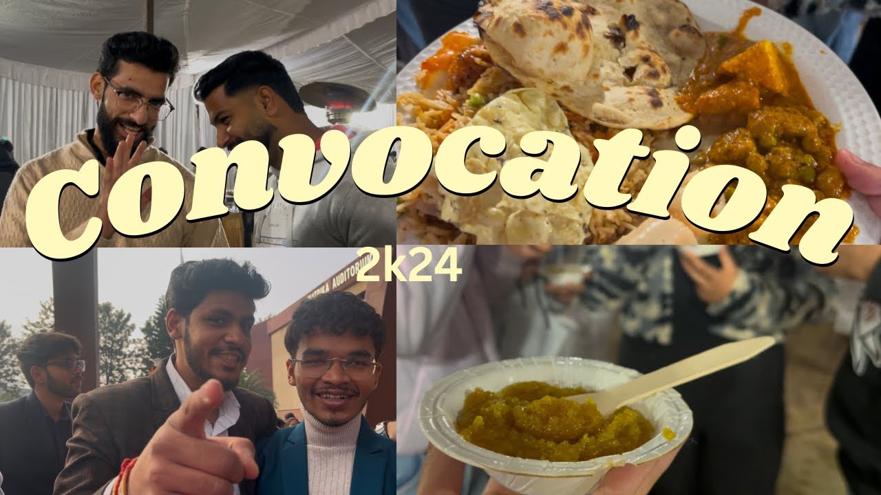 Raat ko hme dinner mein kya mila😱 aur convocation hui cancel 🥲🥲 #smvdu