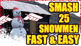 Forza Horizon 5 - How to Smash 25 Snowmen Fast & Easy During Holiday Season  | Mazda of All Trades