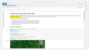 A Quick Tour of Raster Cell Iterator