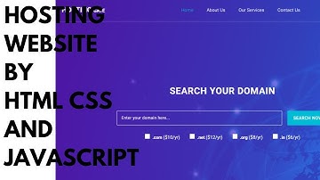 How to make a web hosting template by html css and javascript | source code