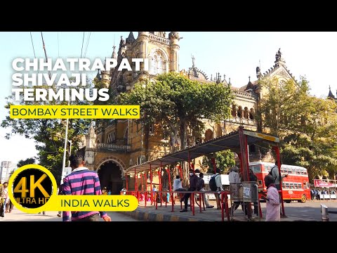 MUMBAI 4K WALK towards Chhatrapati Shivaji Terminus (CST) | She' Walkin in Maharashtra