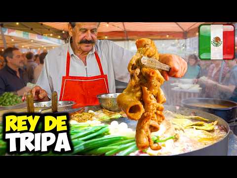 TACOS de TRIPA de $15 humillan a los Caros 😲 Tour en el Mercado de Jamaica