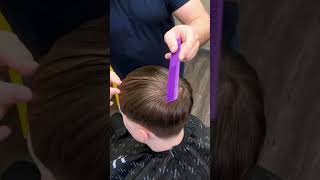 How to scissor cut the top of men’s hair. #barberskills