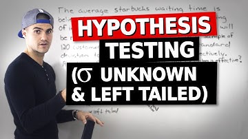 QMS 202 - Hypothesis Testing (sigma unknown, left tailed) - Ryerson University