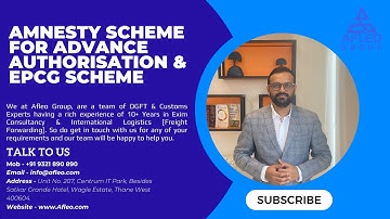 Amnesty Scheme for Advance Authorisation & EPCG Scheme - All you need to know - Explained In Hindi