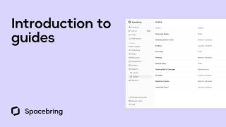 Introduction to guides | Spacebring coworking space management software
