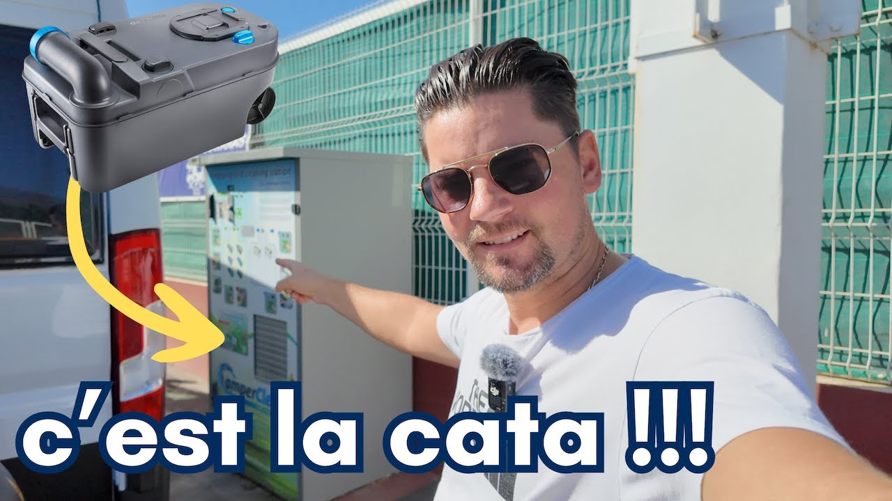 Je teste la machine de nettoyage automatique pour WC CHIMIQUE Camping car et ça finit mal...