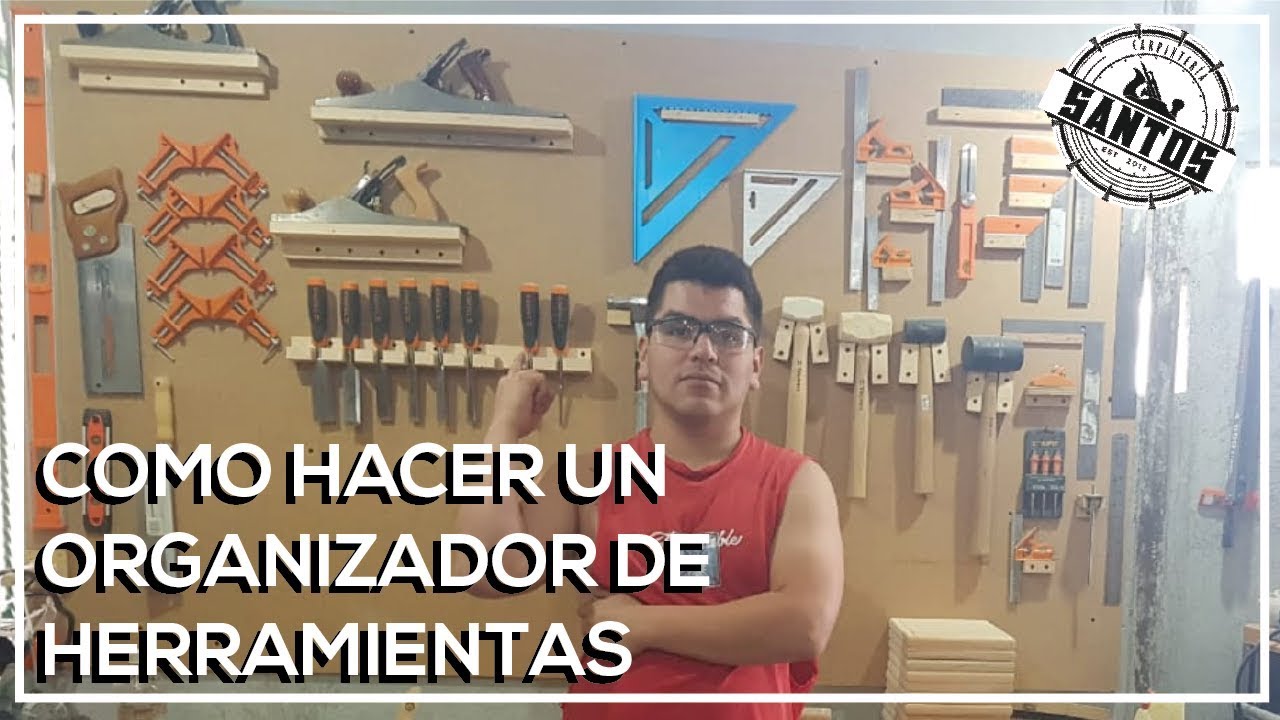 como hacer un ORGANIZADOR DE HERRAMIENTAS DE PARED 