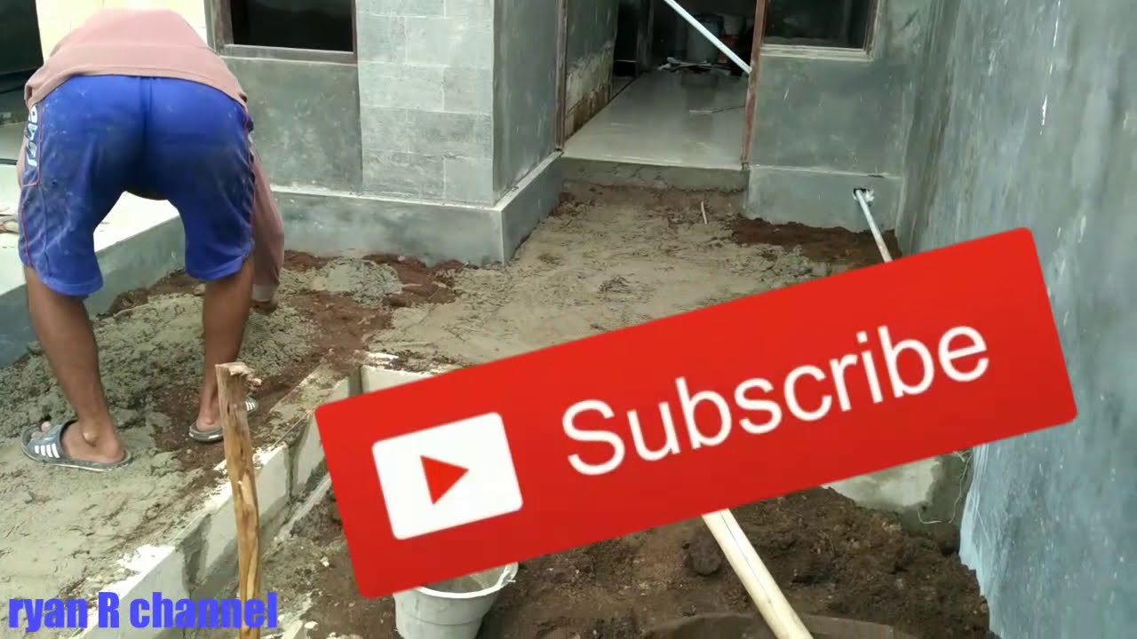 Pondasi Pembuatan Selasar Rumah Minimalis Youtube