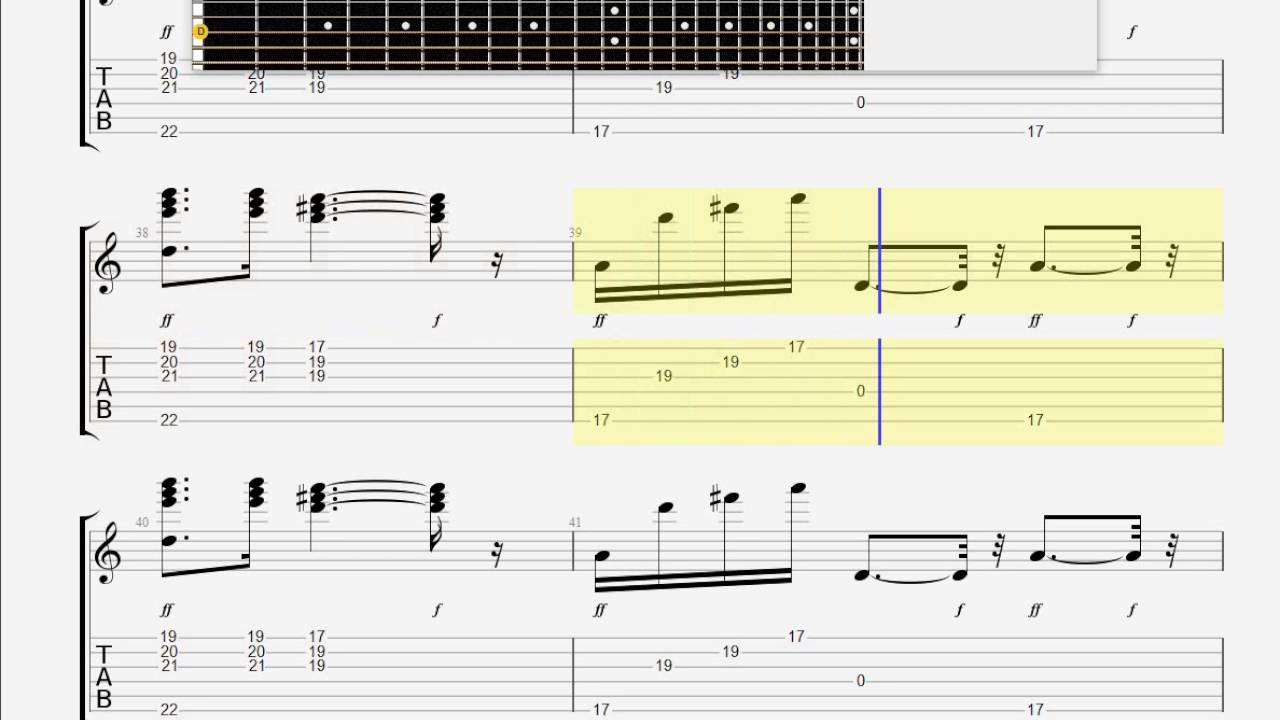 Black Sabbath Changes GUITAR 1 TABLATURE YouTube