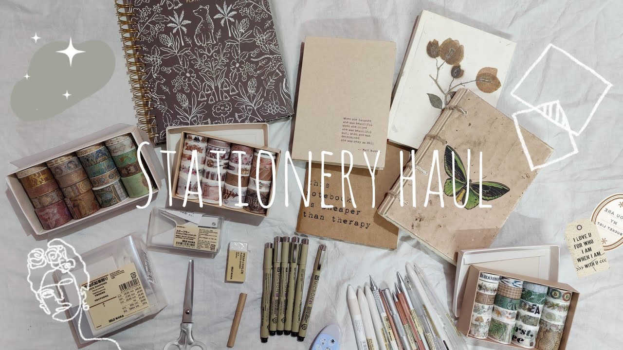 🧸stationery haul muji , amazon india , scooboo , etc YouTube