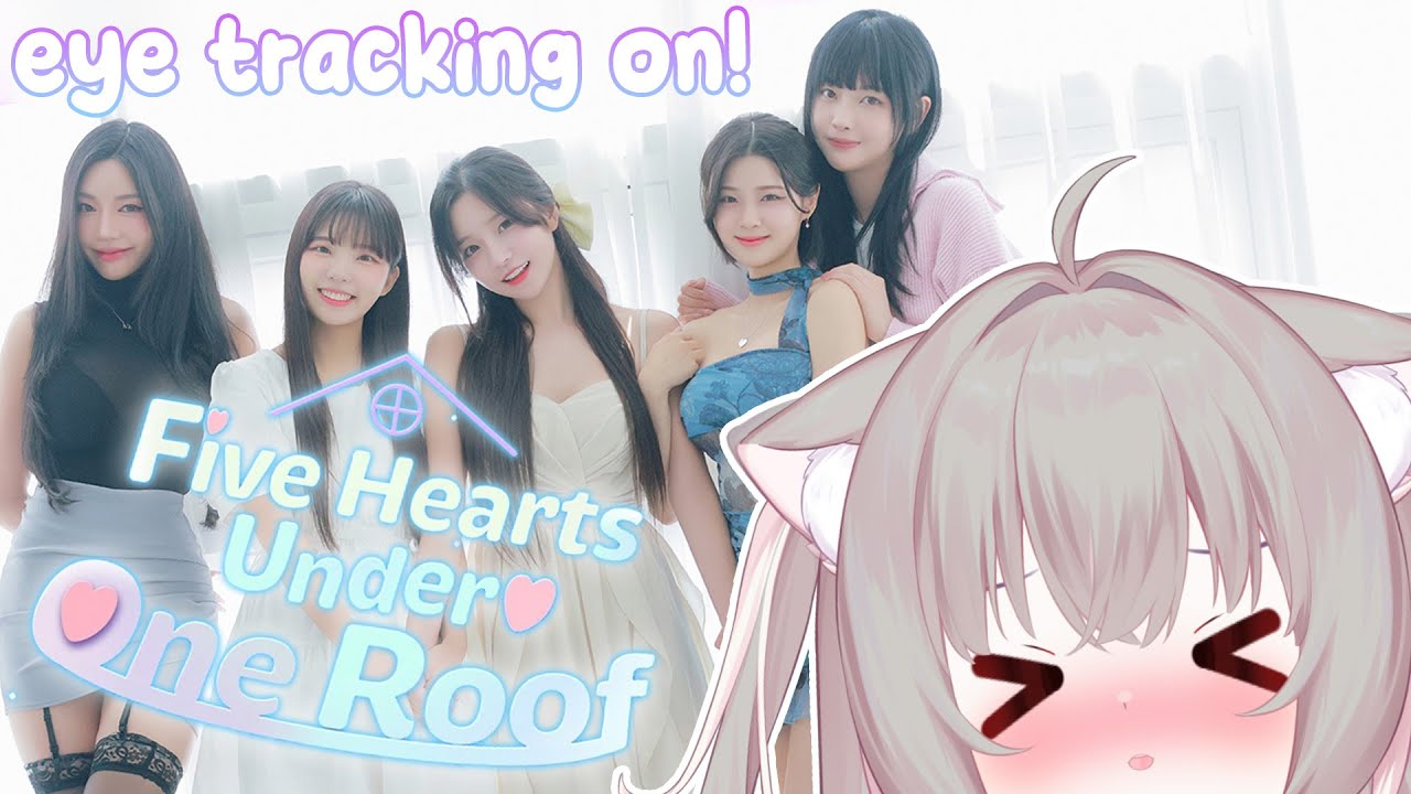 𐔌five hearts under one roof 𐦯 pretty ladies .. with eye tracking!
