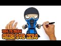 How to Draw Mortal Kombat | Sub Zero