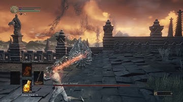SL1 NG+7 No rolling/sprinting/blocking/parrying Dragonslayer Armour