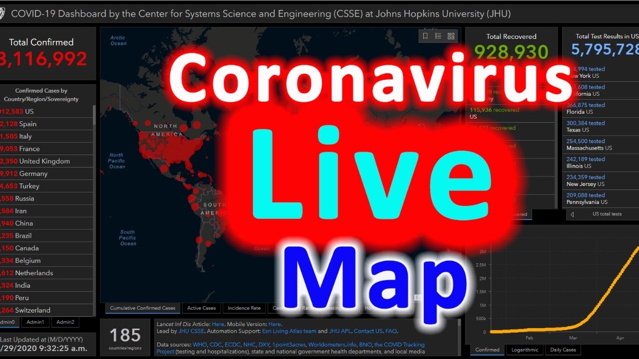 Coronavirus LIVE Map: [Updated] Live Stream Stats, Updates, Graph, World Map & Count
