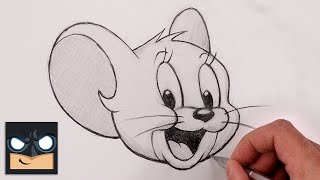 how to draw jerry mouse tom and jerry sketch tutorial