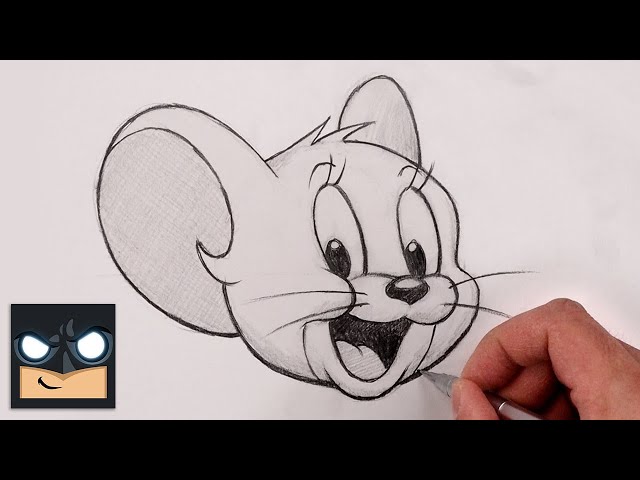 How To Draw Jerry Mouse | Tom and Jerry Sketch Tutorial class=