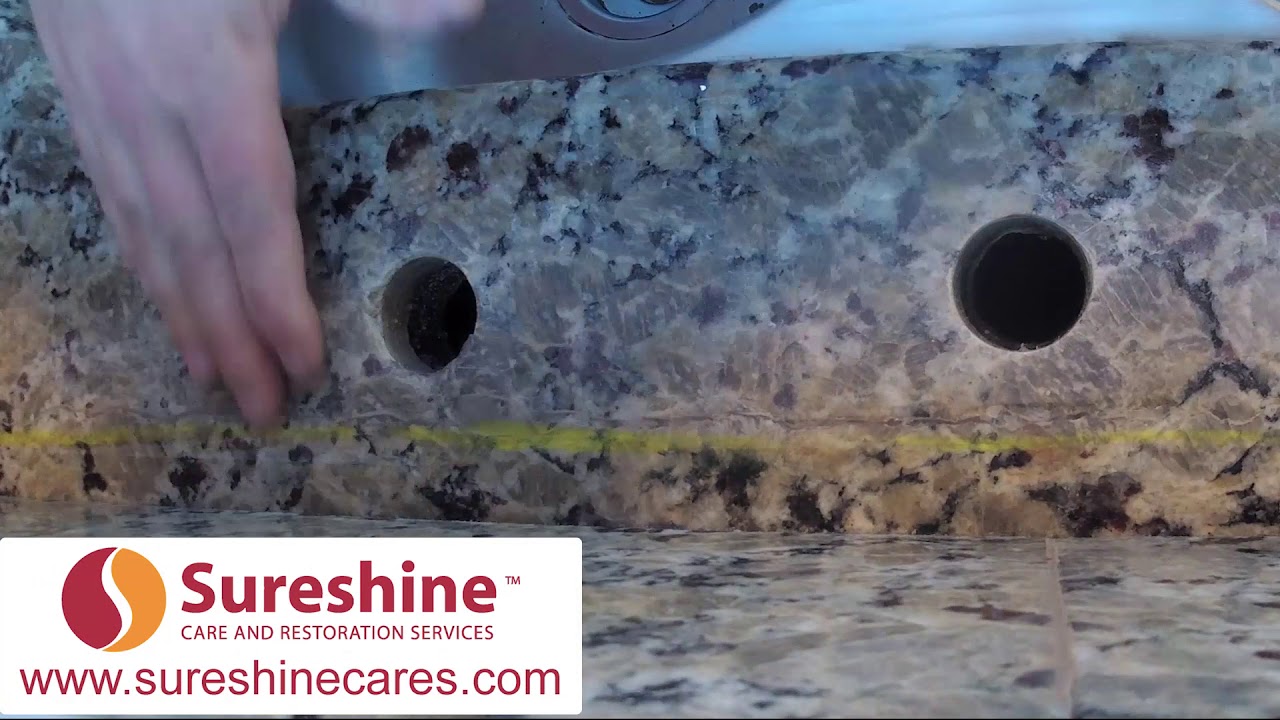 How to Repair a Granite, Quartz or Marble Surface with a Light Cure Acrylic Repair  Kit. 