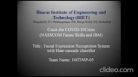 Team:16ITIMP-5-Facial Expression Recognition System with Haar-cascade classifier