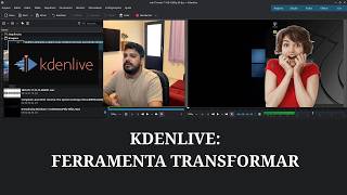 KDENLIVE: Ferramenta TRANSFORMAR! Vídeo/Imagem com fundo transparente #linux #kdenlive #linuxgaming