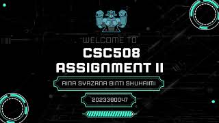 CSC508 - Assignment 2