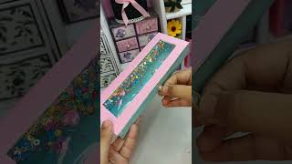 Double sided pencil case making at home 😲🦋🌼 | Best Out Of Waste Craft | #shorts #viral #craft