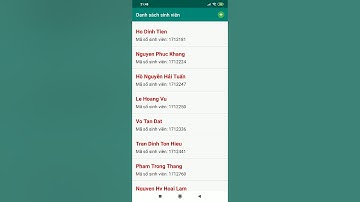 Ứng dụng demo quản lý sinh viên trên Android với NodeJS server