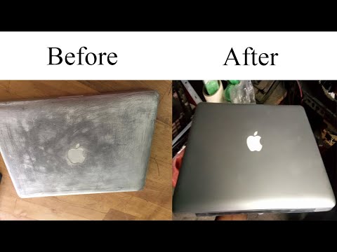 how to remove scratches from macbook laptop