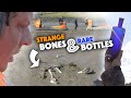 We found a SKELETON & the biggest poison bottle ever Mudlarking!