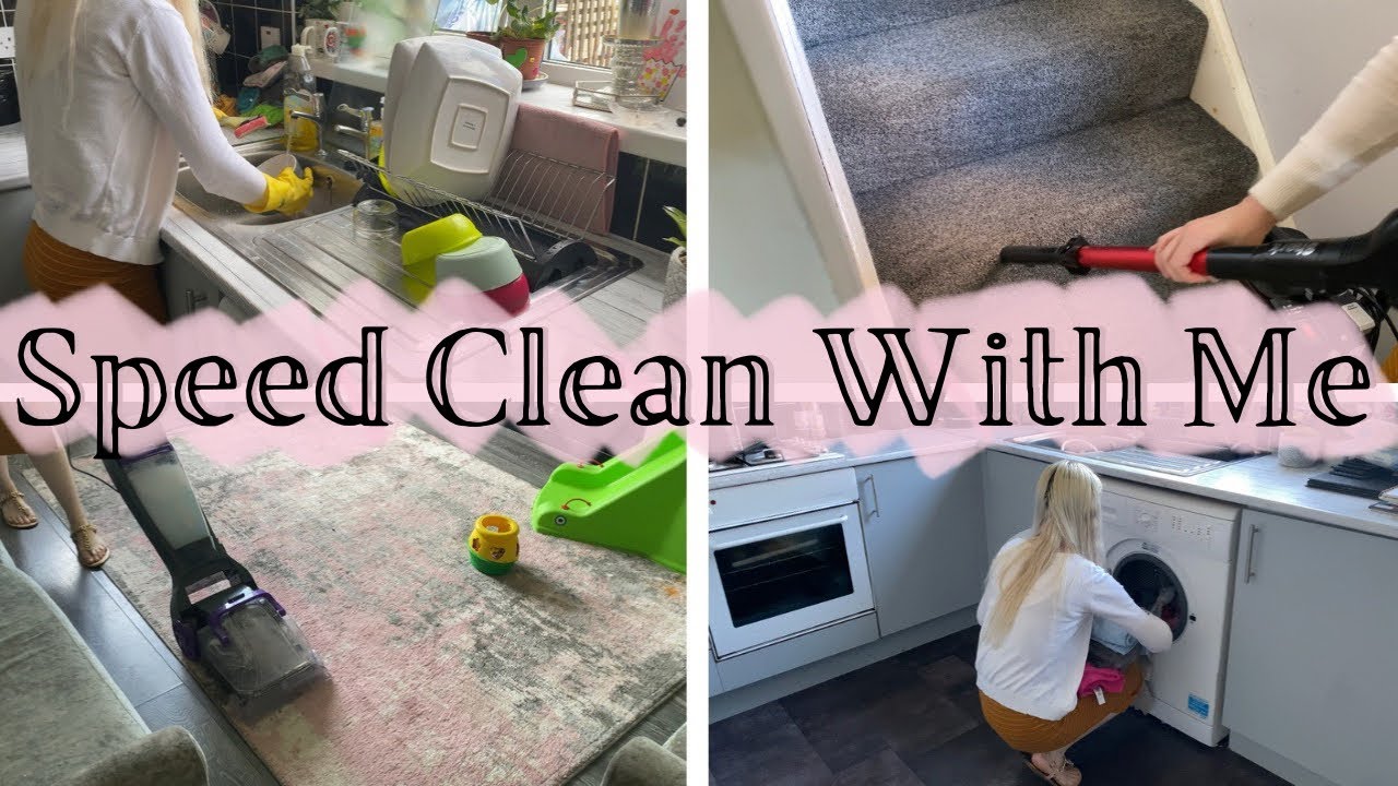 SPEED CLEAN WITH ME | EXTREME CLEANING MOTIVATION | Kira Davies
