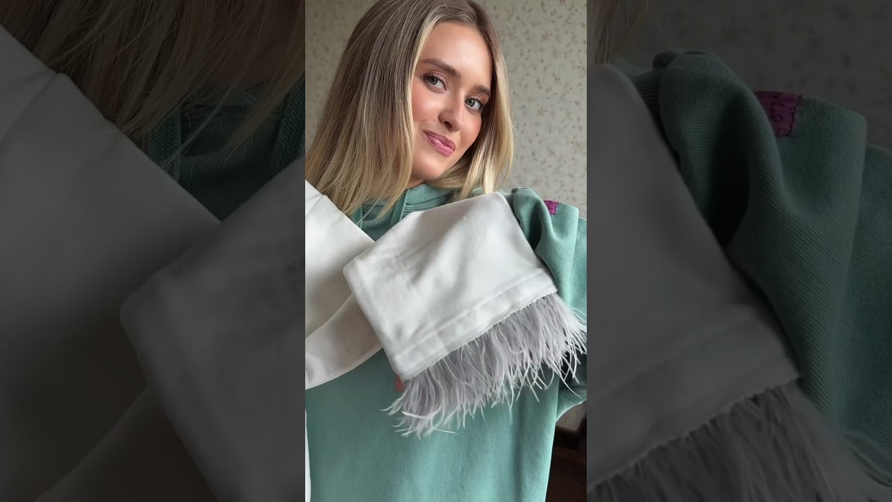 Распаковочка + лёгкая стилизация нежнейшего лонгслива с пёрышками от бренда TabooUrals 🦢