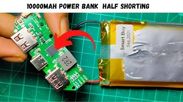 10000mah power bank half shorting || 10000mah power bank repair || type c QC3.0/PD2.0 Power bank⚡⚡