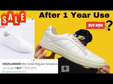 HIGHLANDER Men PU Lace-Up Sneakers | DesiDime-megaelearning.vn