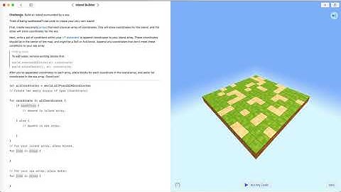 Island Builder - Swift Playgrounds