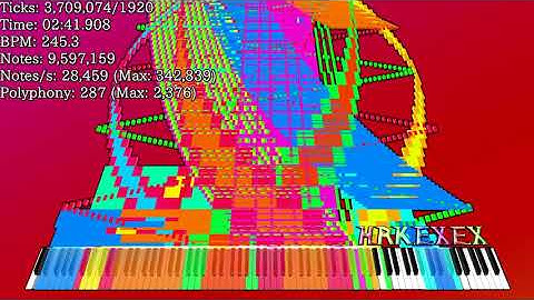 [My Black MIDI] BPM=RT UNCUT EDITION - 19,621,962 Notes