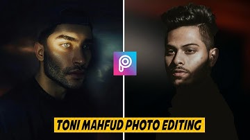 TONI MAHFUD  Inspired Dark tone Photo editing tutorial in PicsArt mobile - Unicorn Photography