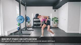 Semi Split Stance 1DB Suitcase Row