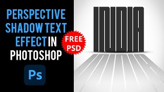 How to create 3D Perspective Shadow for text in Photoshop tutorial Wealth