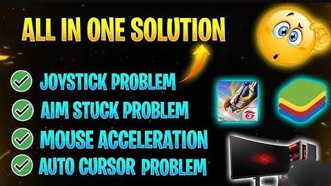 How To FIX joystick problem in free fire pc | Auto Movement issue SOLVED
