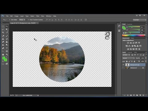 How To An Crop Image To A Circle Shape In Photoshop
