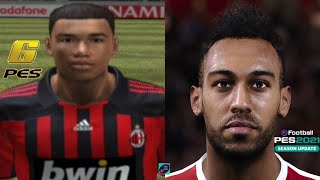 Aubameyang 🇬🇦 - Face Evolution - PES 2008 to PES 2021   MyClub Iconic Moment Series