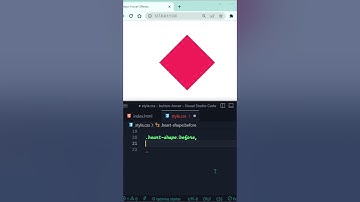 How to make Heart ❤️ in CSS #shorts